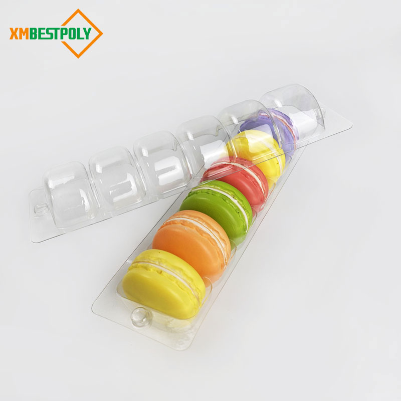 12 Macaron Tray Custom Clear Blister Plastic Macaron Packaging