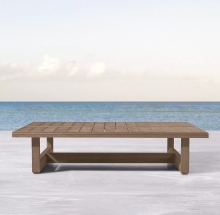 Outdoor Villa Garden Terrace Teak Rectangular Coffee Table