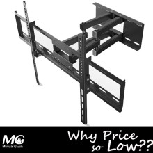 Cheap Price Large VESA LCD Double Arms Swivel Mount Rack NPF600DL