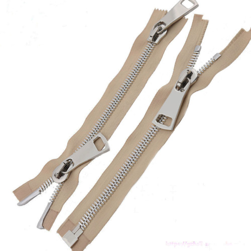 High Strength New Material Silver Metal Zipper