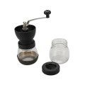 Moedor de café removível manual com dois potes de vidro