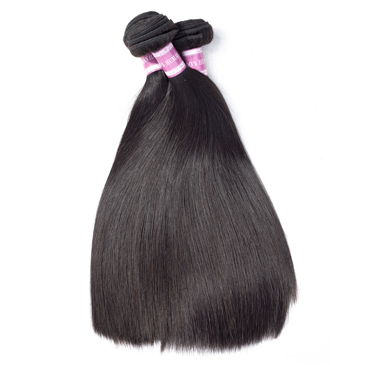 Brazilian 10A Products Virgin Raw Straight Human Hair Extension Silky Hair