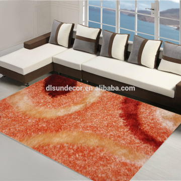 Hand tufted 3D leather shag rug