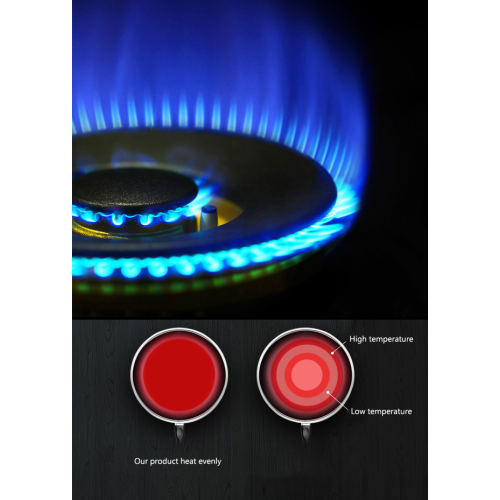 Precio razonable Tapa de vidrio de estufa de gas portátil interior