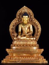 Asia fengshui indoor zen garden metal crafts bronze budha statue for sale