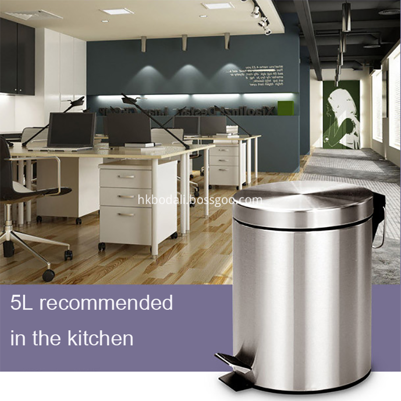 Stainless Steel Waste Bin Office