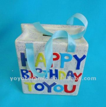 ceramic coin bank kids birthday gifts