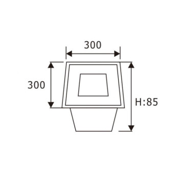 LEDER Modern 30W LED-grondinbouwlamp met brede lichtbundel