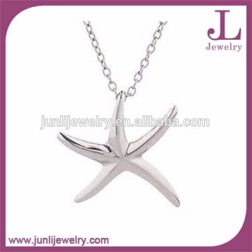 Junli Jewelry Stainless Steel Pendant Necklace Fashion Starfish Necklace For Cool Man