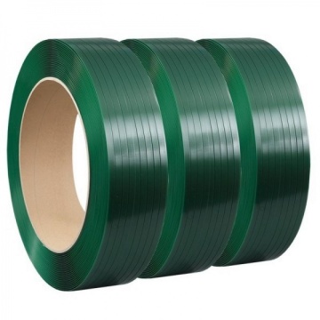 Hard plastic packaging green pet strapping band.