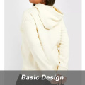 Beige Printed Hooded Sweater Hoodie Custom