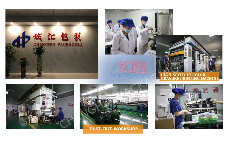 Factory Printed Customize Size Plastic Packaging Zipper Zip Lock Rice Flour Grain Packaging Stand up Pouch