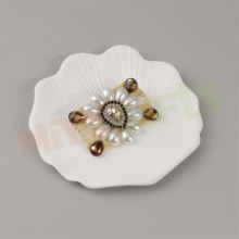 Unique Scraping Book Paper Clip Rectangle Heart Shape Pearl Crystal Gem Beads Rhinestone Jewelry