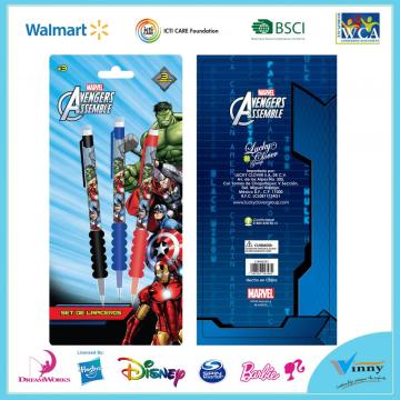 Avengers 3 Piece Mechanical Pencil with Grip