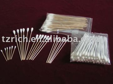 wooden cotton swabs applicator