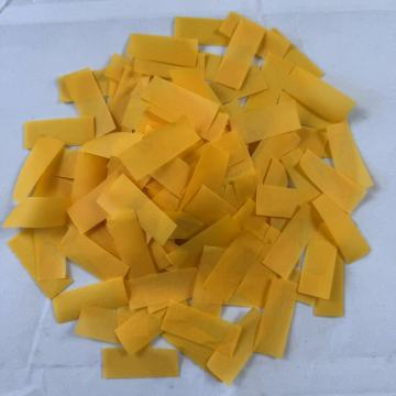Orange Rectangular Celebration Confetti