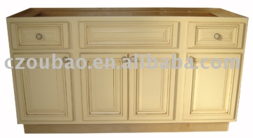 Console vanity cabinet