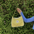 Kleine Handtas Daisy Embroidery Tote Dames Vintage