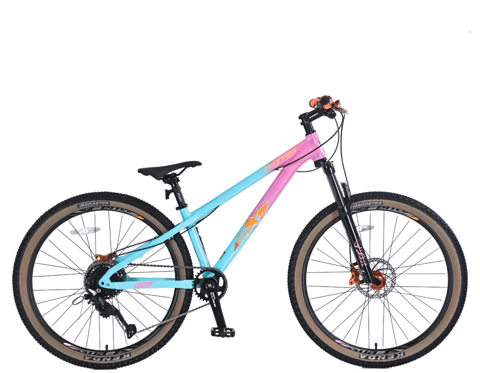 foxter 26 FT920 serbest stil dağ bisikleti ön süspansiyon 9 vitesli shimano ipuçları mavi kırmızı foxter 26 FT920 freestyle mountain bike front suspension 9speed shimano cues blue red