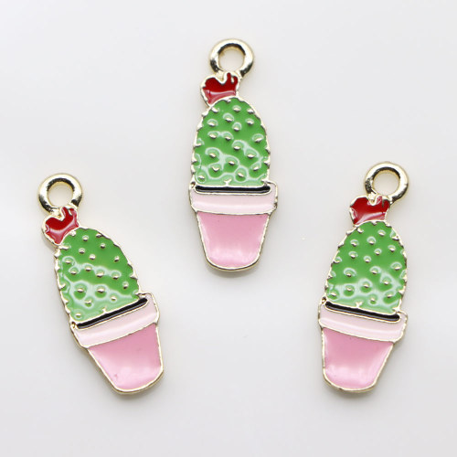 Cute Popular Plant Pot Bead Pendant Kawaii Accessories with Top Hole Newly Design for Decoration Accessories