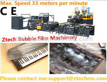 machinery make PE air bubble film with foil laminating --PE foamed film