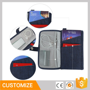 BUBM Small storage travel wallet passport holder wallet rfid