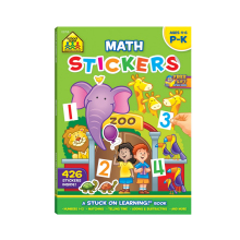 Children Learning Math Stickers Workbook