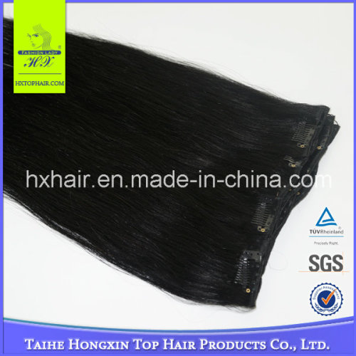 Aaaaa 100% Virgin Brazilian Human Clip in Remy Hair Extension (HX-BR156)