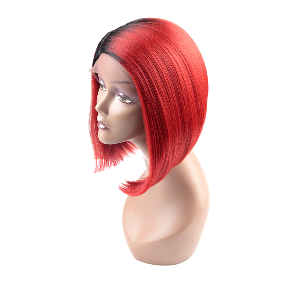 2021 High Temperature Fiber Silky Ladies Synthetic Wig Synthetic Bob Lace Front Wig Heat Resistant Synthetic Hair Wigs