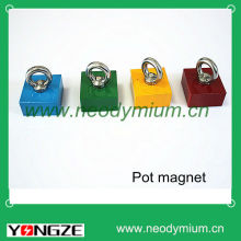 Neodymium pot magnet