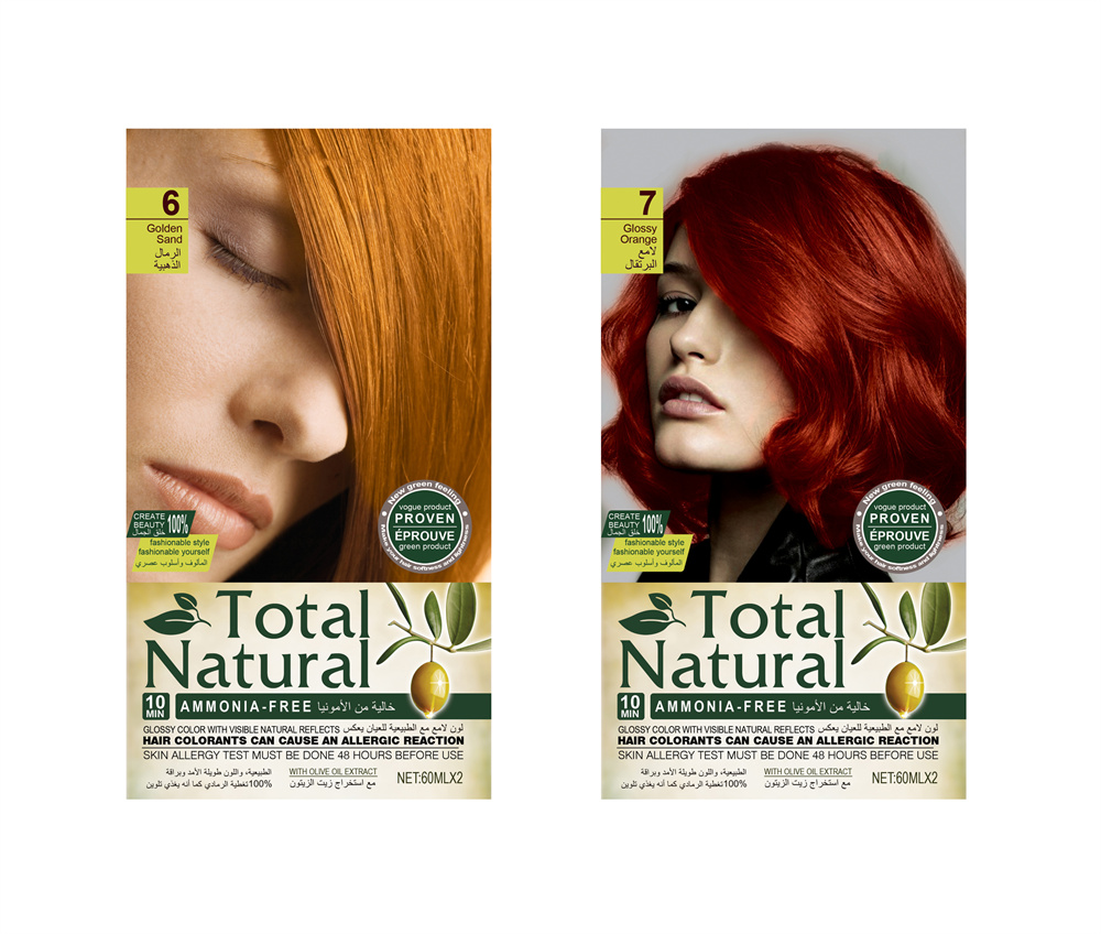 Non-toxic Non Damaging Hair dye color cream