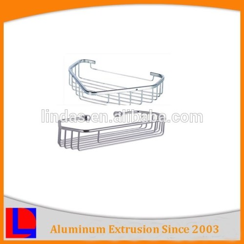 Anodized aluminum bathroom shelf set/various shapes aluminum rack