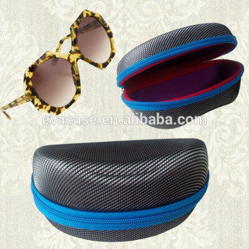 EVA Sunglasses case with printed logo of custom eva glasses bag with zipper and custom logo of waterproof eva sunglasses box