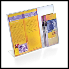 clear acrylic brochure holder,plastic paper holder