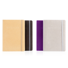 Private Label Elastic Bound Suede Notebook Supplier