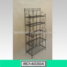 2014 Newest Design Mail Order Wrought Iron Shelf Rack Display
