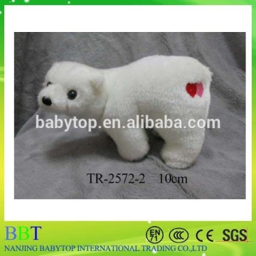 Polar bear christmas decoration, 10cm mini polar bear stuffed toys