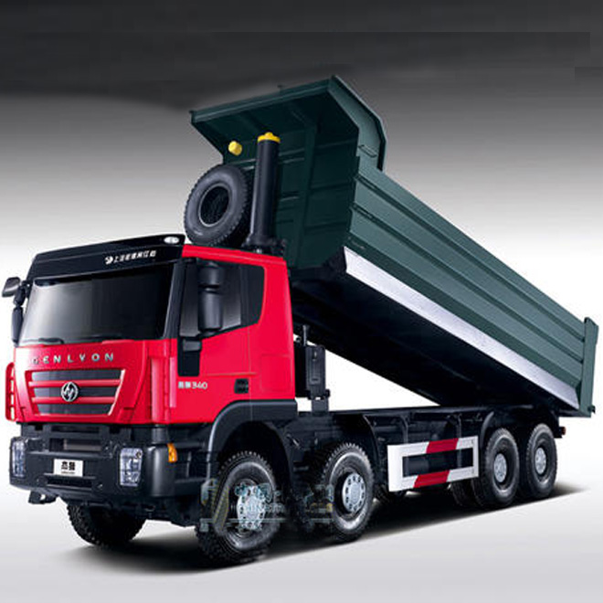 China HY Gentruck genlyon 420HP 390HP 8x4 6x4 heavy truck tipper dump truck