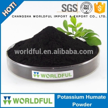 potassium humate super powder with high water solubility humus fertilizer / potassium humate