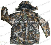 Waterproof Windproof Polyester Hooded Hunting Jacket
