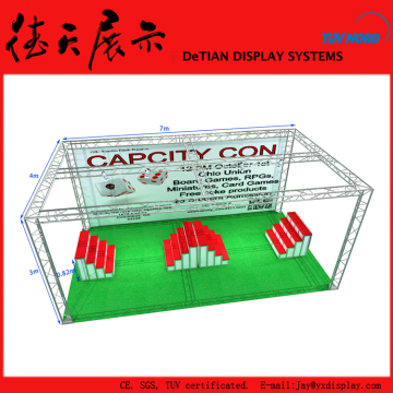 7x4x3m Movable Green Floor Shanghai Aluminum Truss Work Bench