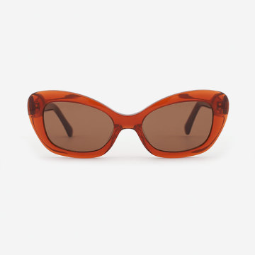 Squaure slightly cat eyed Acetate Women's Sunglasses