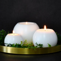 White Ball Shape Modern Tealight Candle Holders