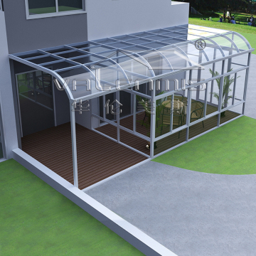 aluminum profile glass balcony sunroom