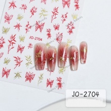 Easy Application New Years Nail Art Stickers & Decals: 3D Hot Stamping Fireworks for Spring Festival DIY Nails