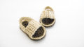 katun buatan tangan lucu crochet booties sepatu bayi newbrown