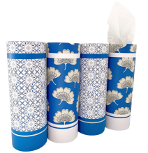 Refillable And Cylinder Car Tissue Paper Box Holder