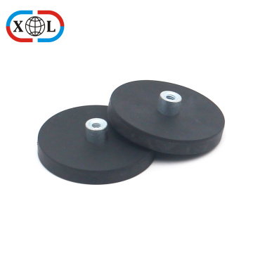 High Grade Neodymium Rubber Coated Pot Magnet