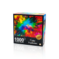 Customized 1000 Stücke Farb Explosion Jigsaw Puzzle Erwachsene Kinder