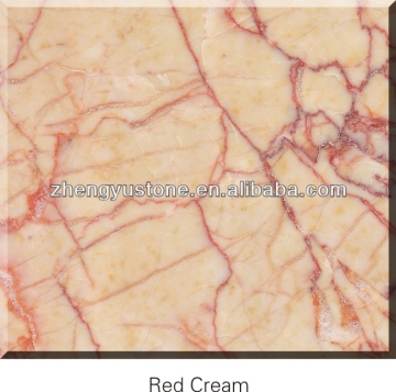 High quality polished Red Cream Marble